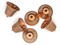 6 Vintage Copper Cup Bells - 20mm x 26mm Bell Charms